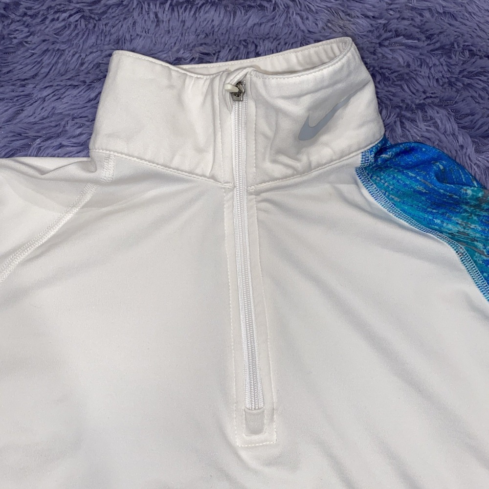 Nike COMBAT PRO DRI-FIT FITTED THERMA-FIT‎ Medium  1/4 Zip With Thumbholes - Picture 3 of 6